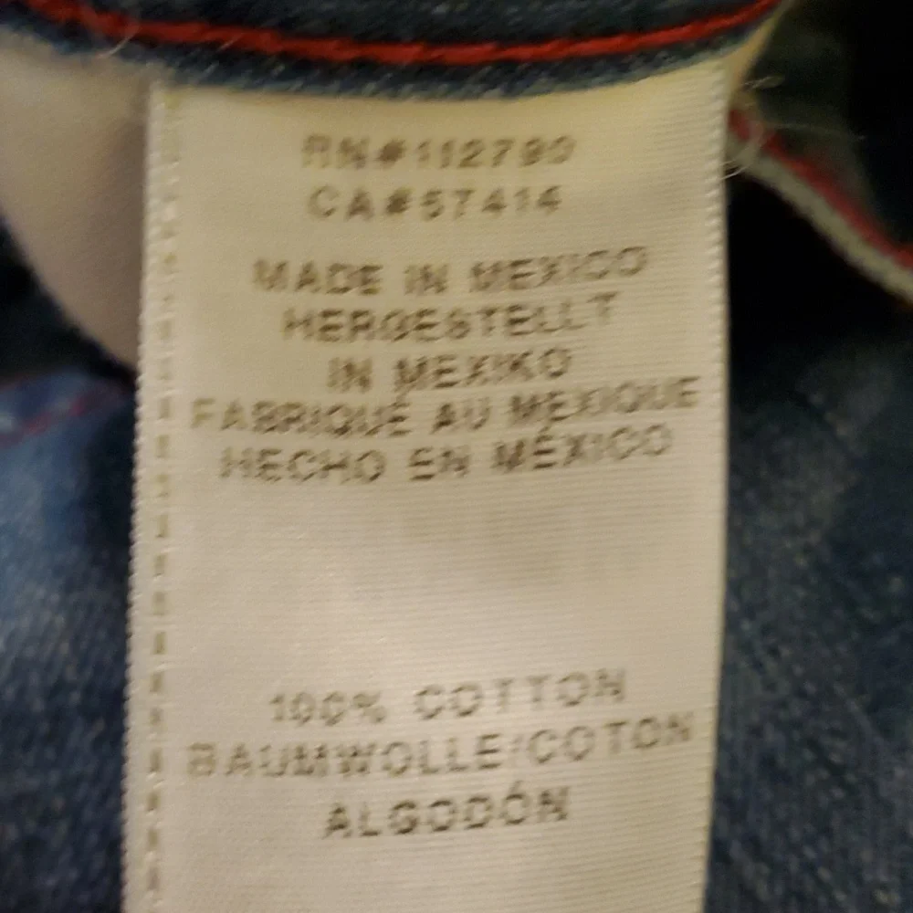 True Religion Jeans Straight with Flap Pockets Dragonfish Size 38